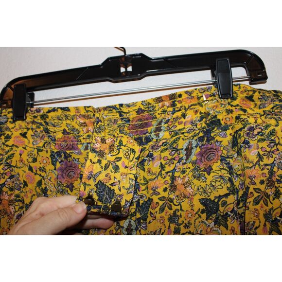 MADEWELL x KAREN WALKER floral potter pants 100% Silk size 12 womens - Picture 10 of 11